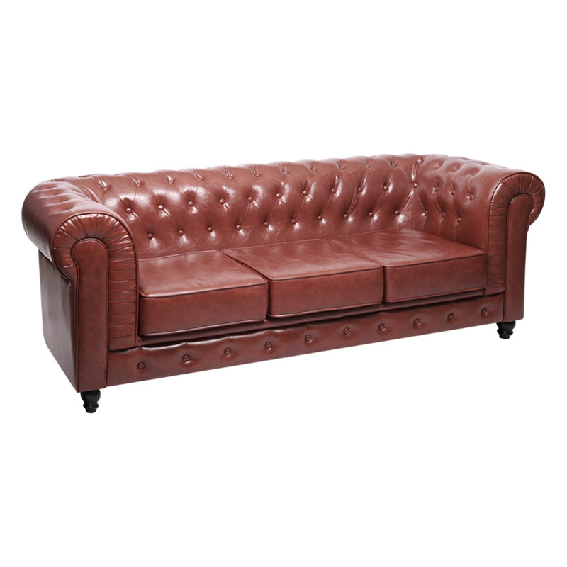 ClassicLiving Sheffield 3 Seater Chesterfield Sofa Wayfair.co.uk